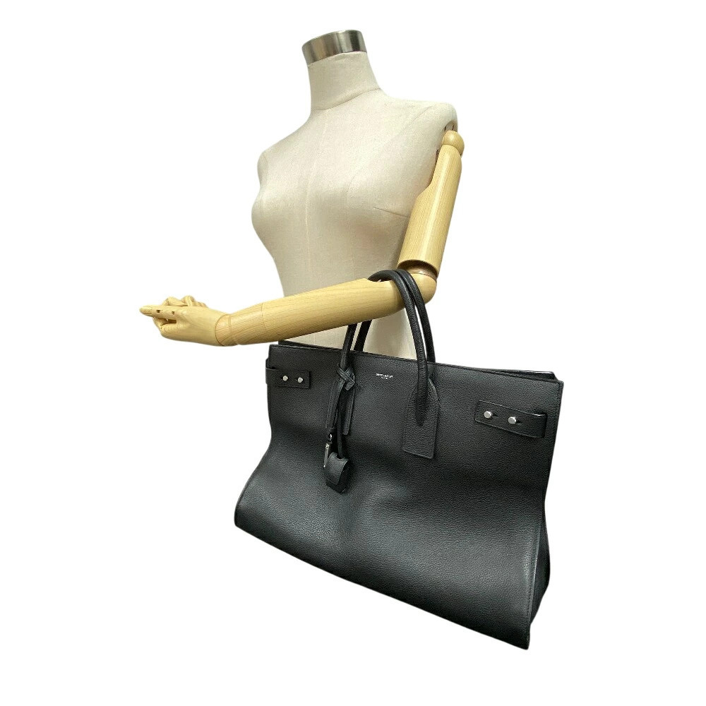 Saint Laurent Sac De Black Handbag Paris Jour View 4